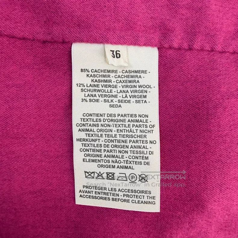 Hermes Hermes Purple Cashmere Tweed Jacket Size XS / US 0-2 / IT 36-38 - 6 Thumbnail
