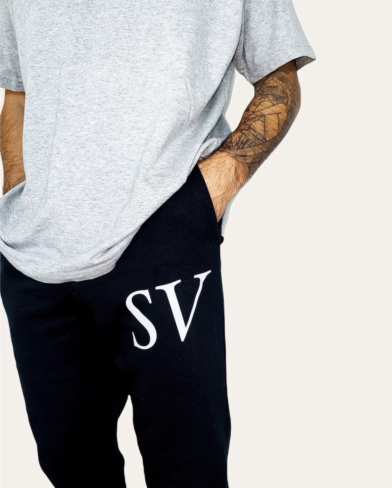 Other Saint Virgo SV Italic Organic Black Jogger Sweatpants Small Size US 30 / EU 46 - 6 Thumbnail