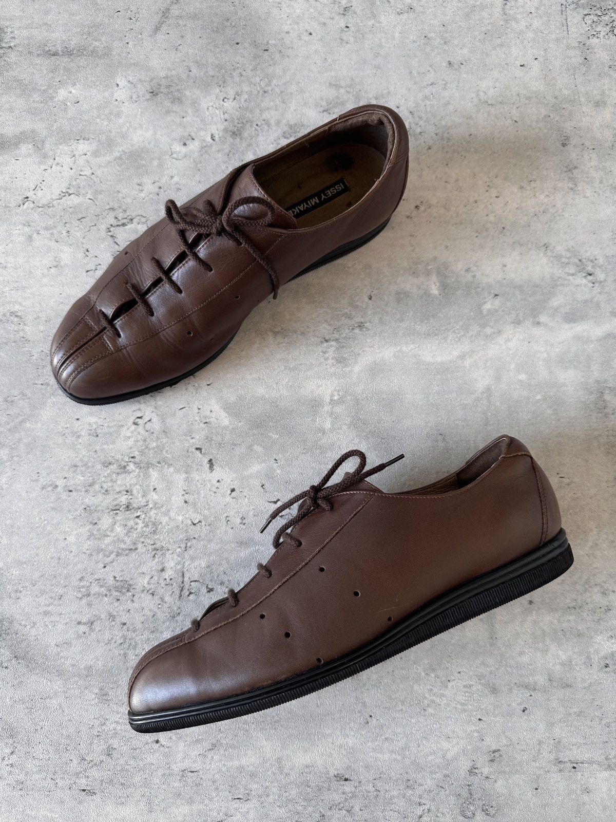 Issey Miyake 1990s PLEGADA LEATHER SHOES Size US 8 / EU 41 - 13 Thumbnail