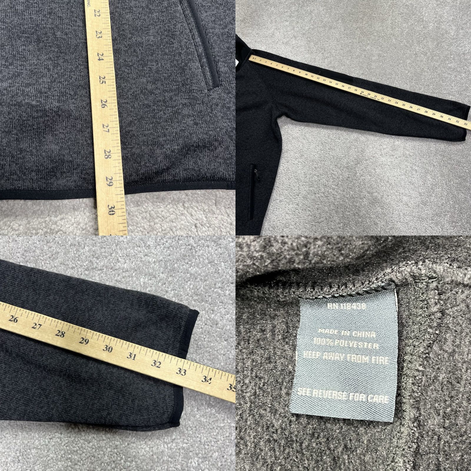 Vintage Fossa Jacket Gray XL Fleece Lined Villa Stand-Up Zip Pockets NWT Men’s Regular City Classic Outdoor Casual Golf Running Hiking Skiing? Size US XL / EU 56 / 4 - 9 Thumbnail