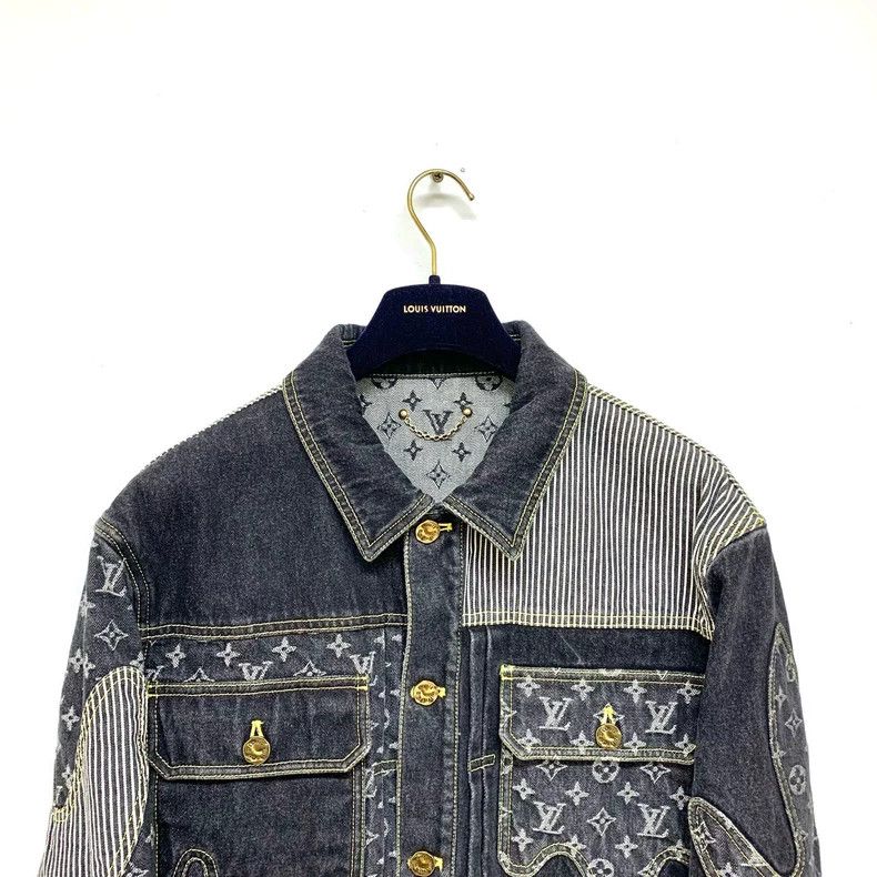 Louis Vuitton Louis Vuitton Black patchwork presbyopic full-print denim j Size US M / EU 48-50 / 2 - 5 Thumbnail