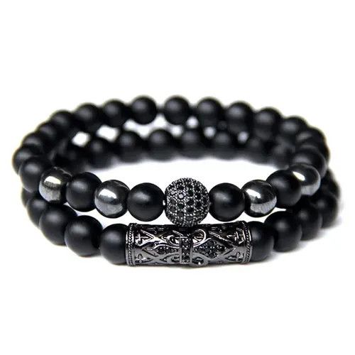 Other 2pieces / Set 8mm Bead Bracelet Size ONE SIZE - 1 Thumbnail