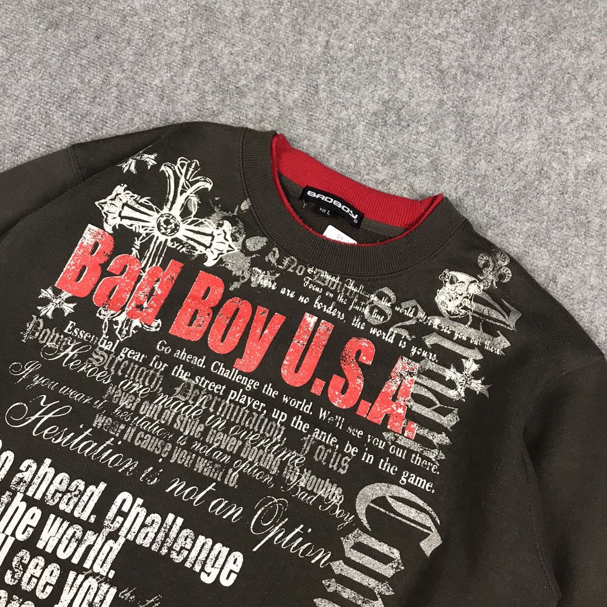 If Six Was Nine × Japanese Brand BADBOY PUNK STYLE JAPAN SWEATSHIRT Size US L / EU 52-54 / 3 - 3 Thumbnail