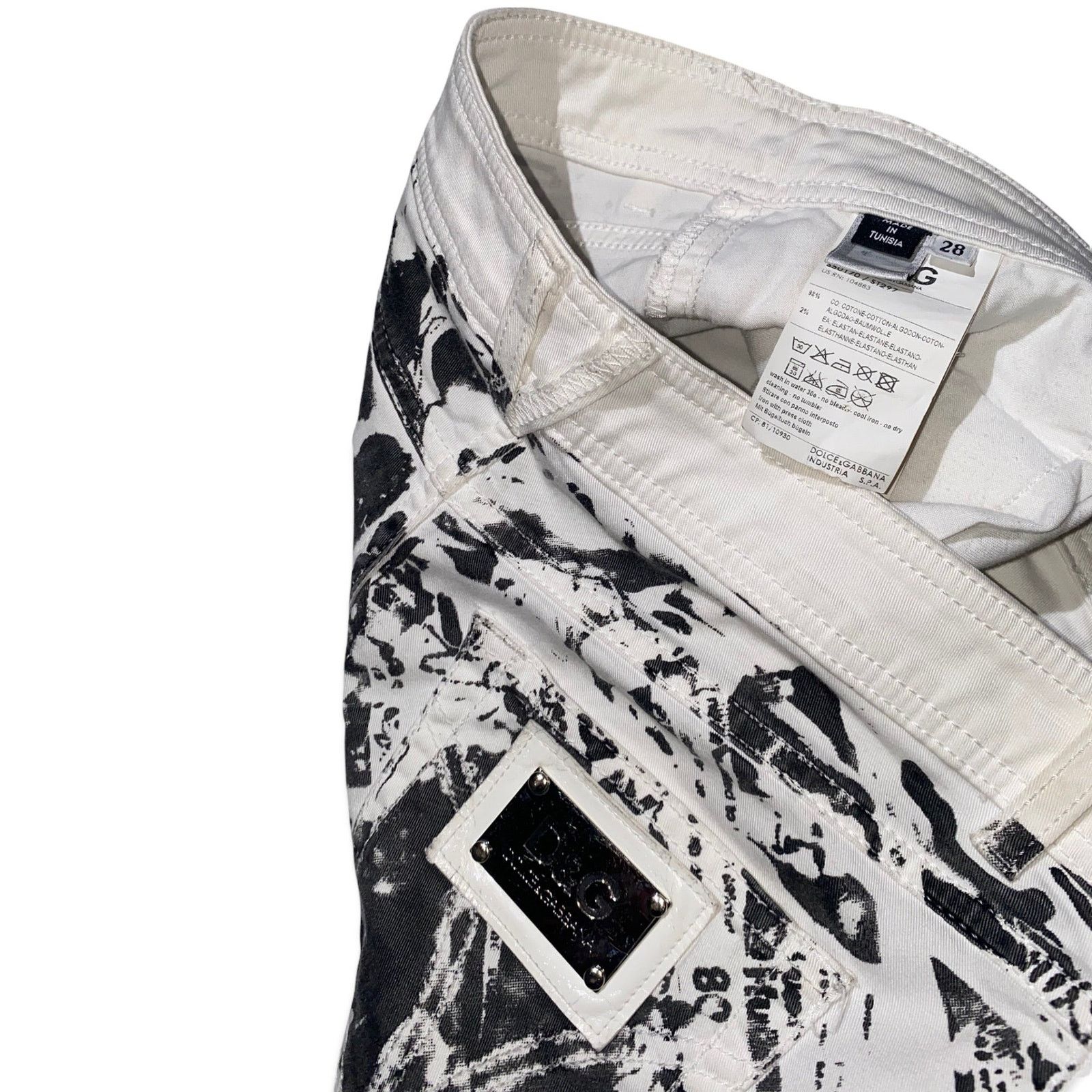 Dolce & Gabbana archive newspaper punk graphic flared denim Size US 30 / EU 46 - 3 Thumbnail