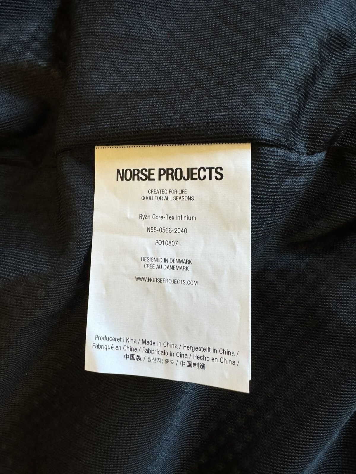 Norse Projects Ryan Gore-Tex Infinium Jacket Size US XXL / EU 58 / 5 - 11 Thumbnail
