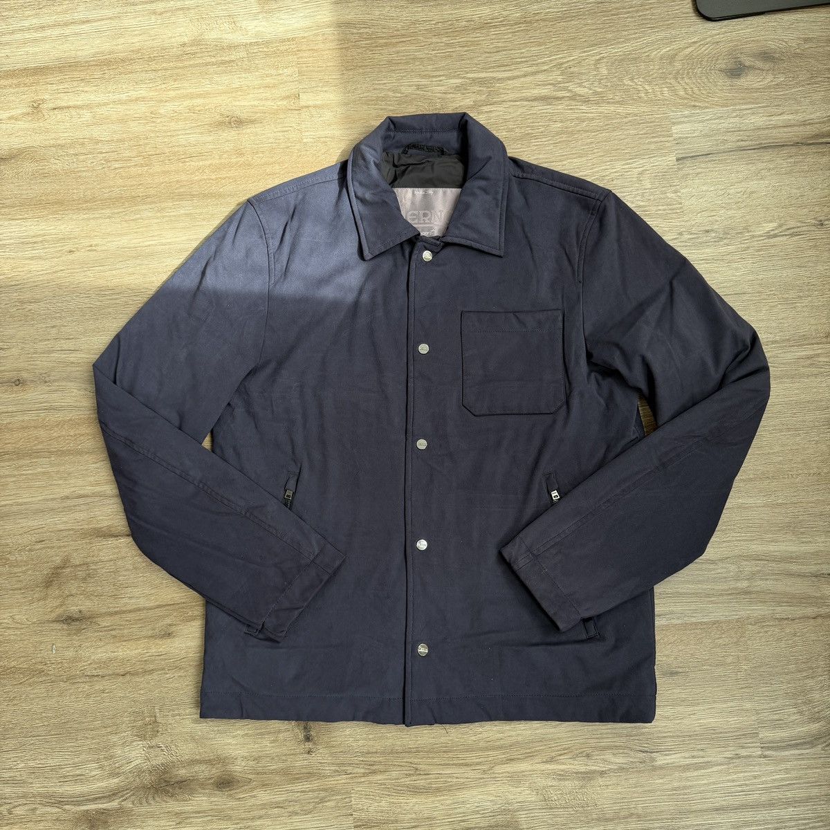 Herno Herno Jacket Woven Snap Front Blue Size US M / EU 48-50 / 2 - 1 Thumbnail