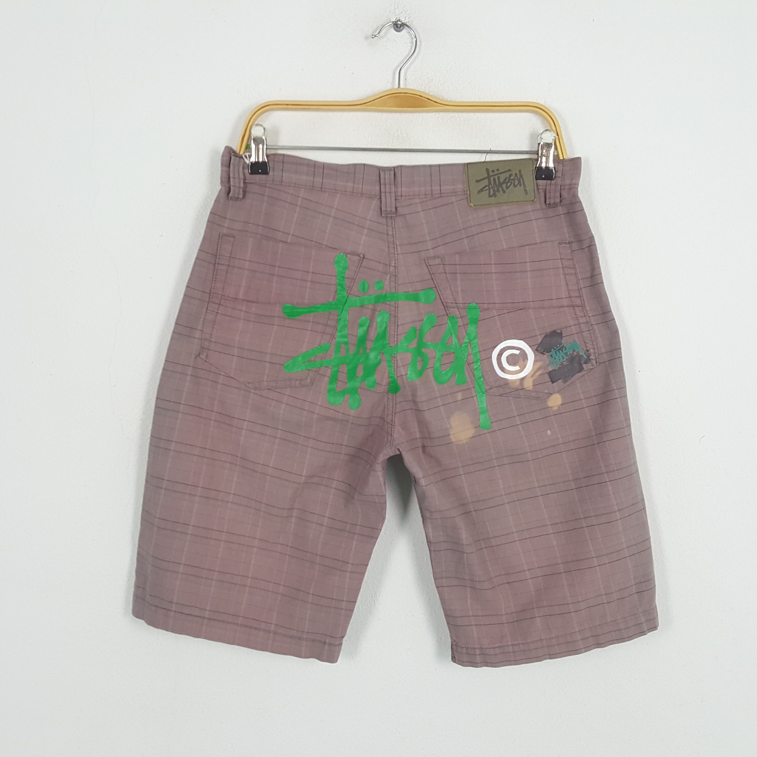 Stussy × Vintage Vintage Stussy Skate Streetwear Logo Custom Shorts Pants Size US 32 / EU 48 - 1 Thumbnail