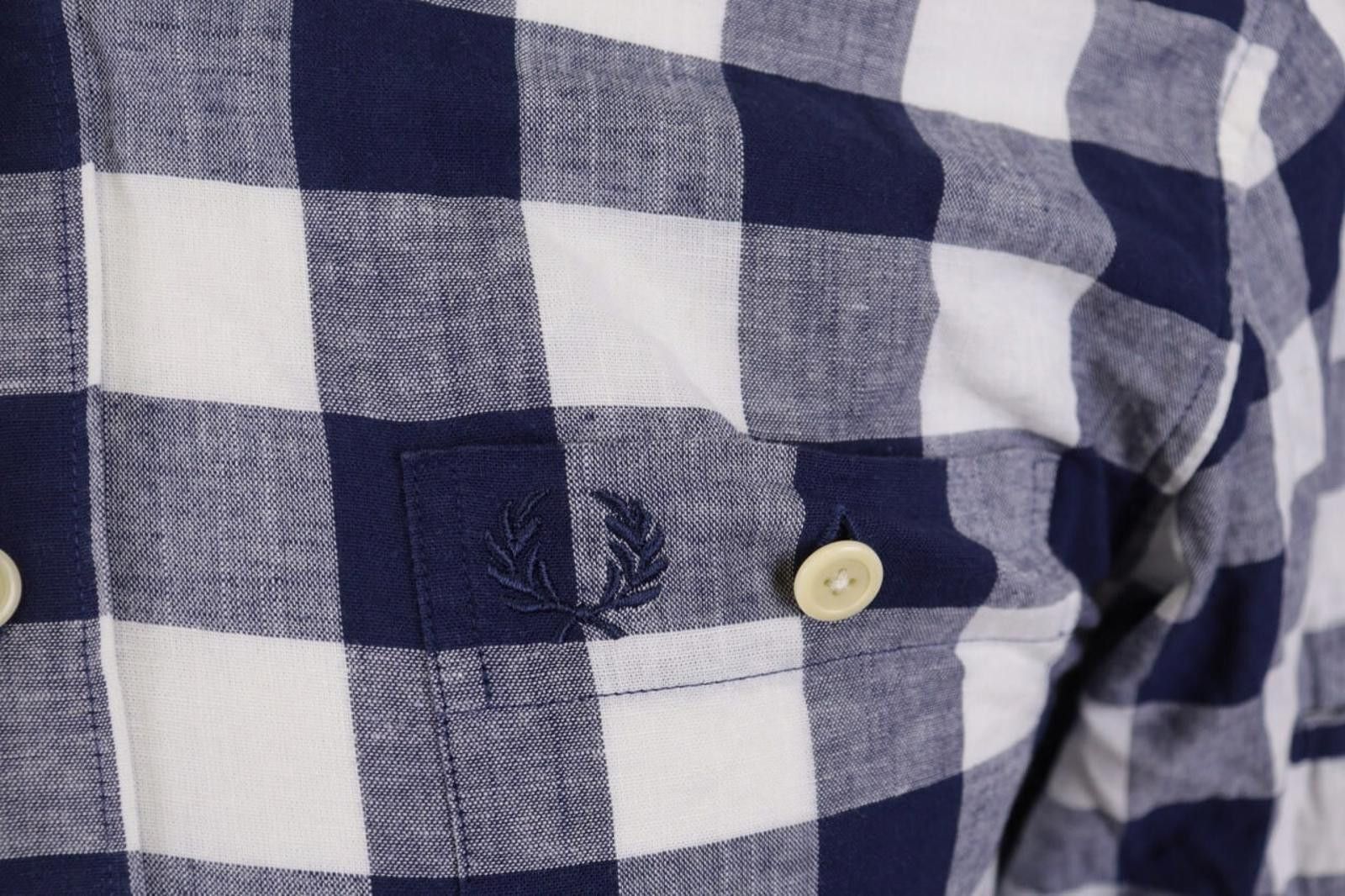 Fred Perry Fred Perry Blue Check Long Sleeve Button Shirt Size S Size US S / EU 44-46 / 1 - 3 Thumbnail