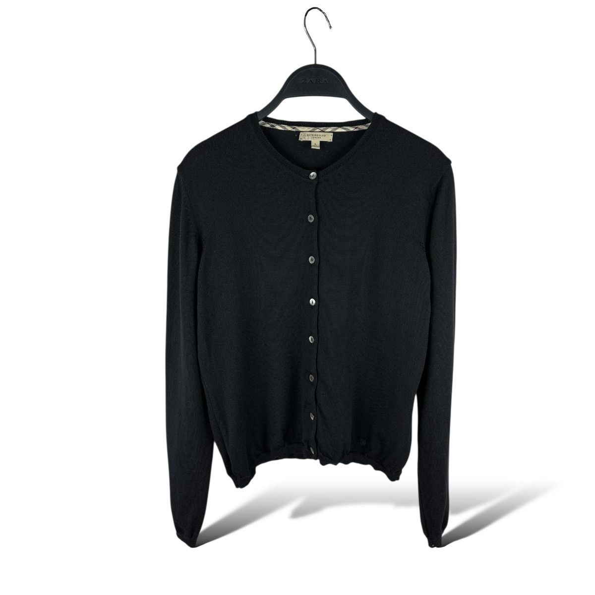 Burberry Burberry London Women’s Long Sleeve Cardigan Wool Sweater Size L / US 10 / IT 46 - 1 Thumbnail
