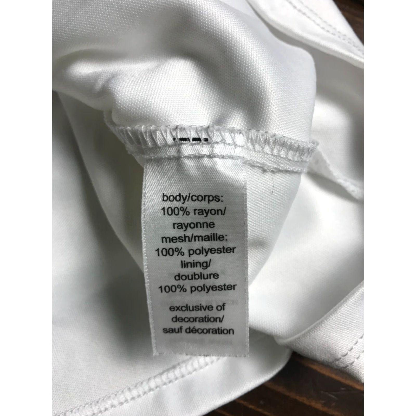 Vintage Maurices Dress Women's Large White Short Embroidered Lace Aztec A-Line Sleeveless Casual Womens Size 36" / US 14 / IT 50 - 7 Thumbnail