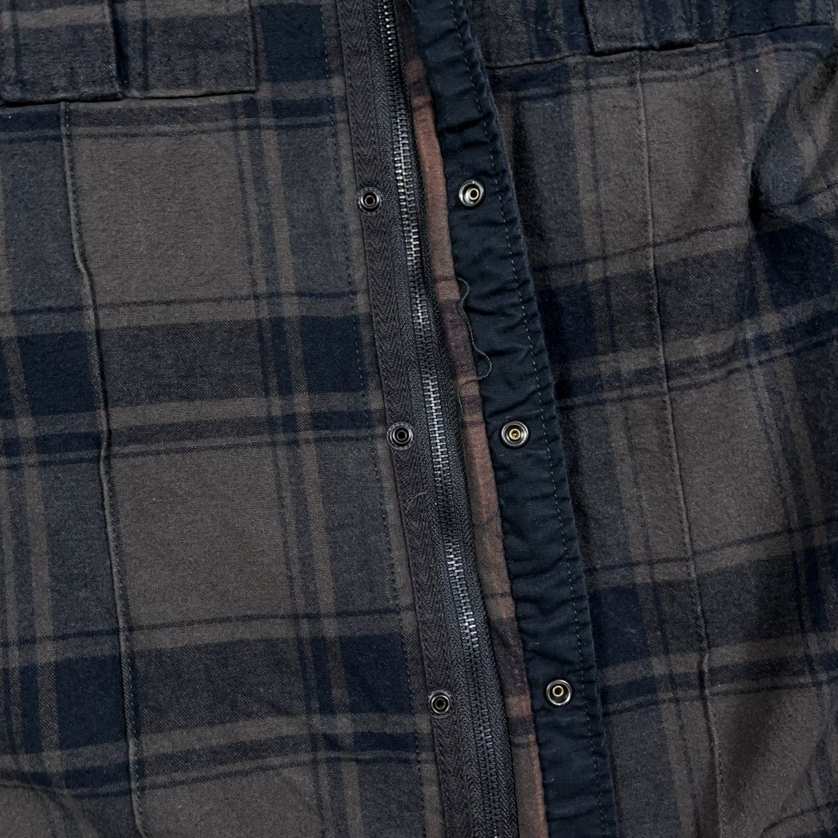 G-Star G Star Raw Shacket Men XL Black Gray Plaid Heavy Flannel Shirt Jacket Full Zip Size US XL / EU 56 / 4 - 7 Thumbnail