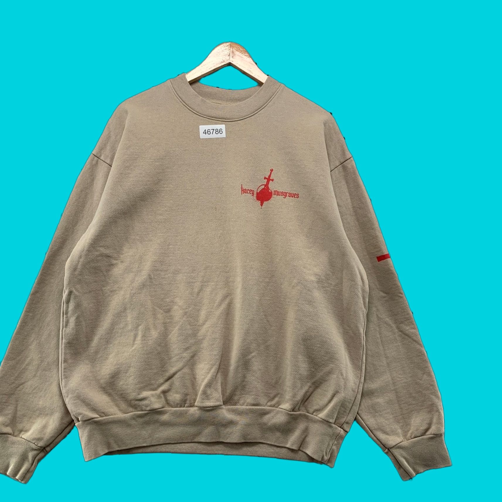 Vintage Kacey Musgraves Sweatshirt Mens Large Star Crossed Unveiled Tour Crewneck Music Shirt Adult Large Beige Graphic Print Vintage No Size US L / EU 52-54 / 3 - 1 Thumbnail