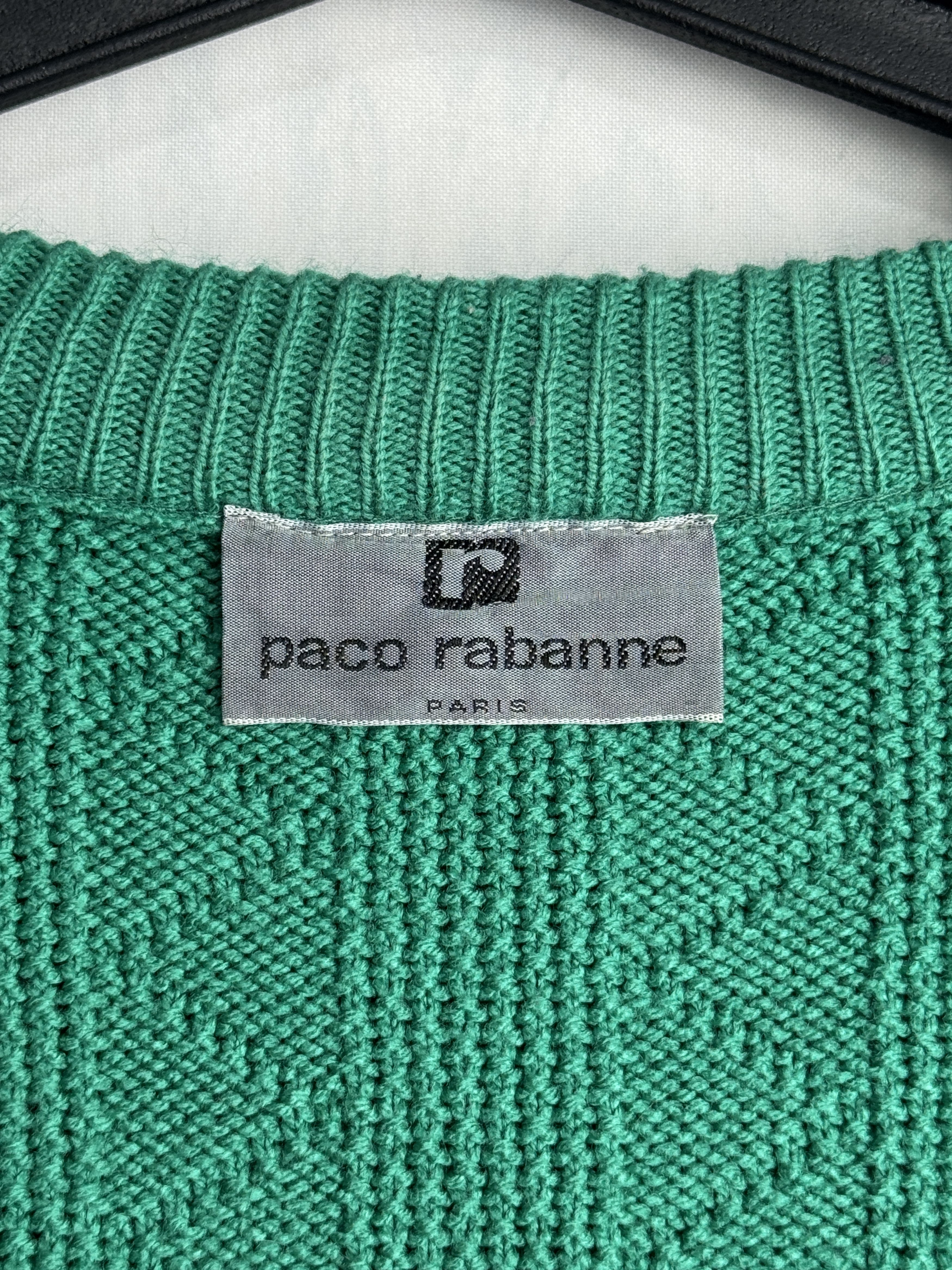 Paco Rabanne PACO RABANNE vintage unisex knit sweater Size L / US 10 / IT 46 - 2 Thumbnail
