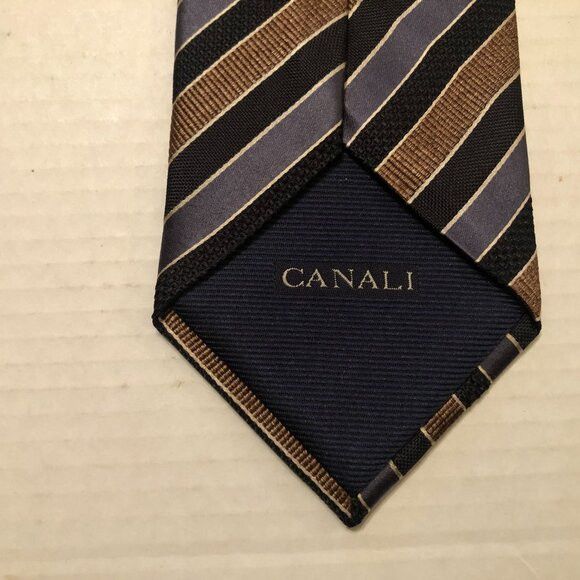Canali CANALI men's new silk tie 4" X 60" made in Italy Size ONE SIZE - 3 Thumbnail