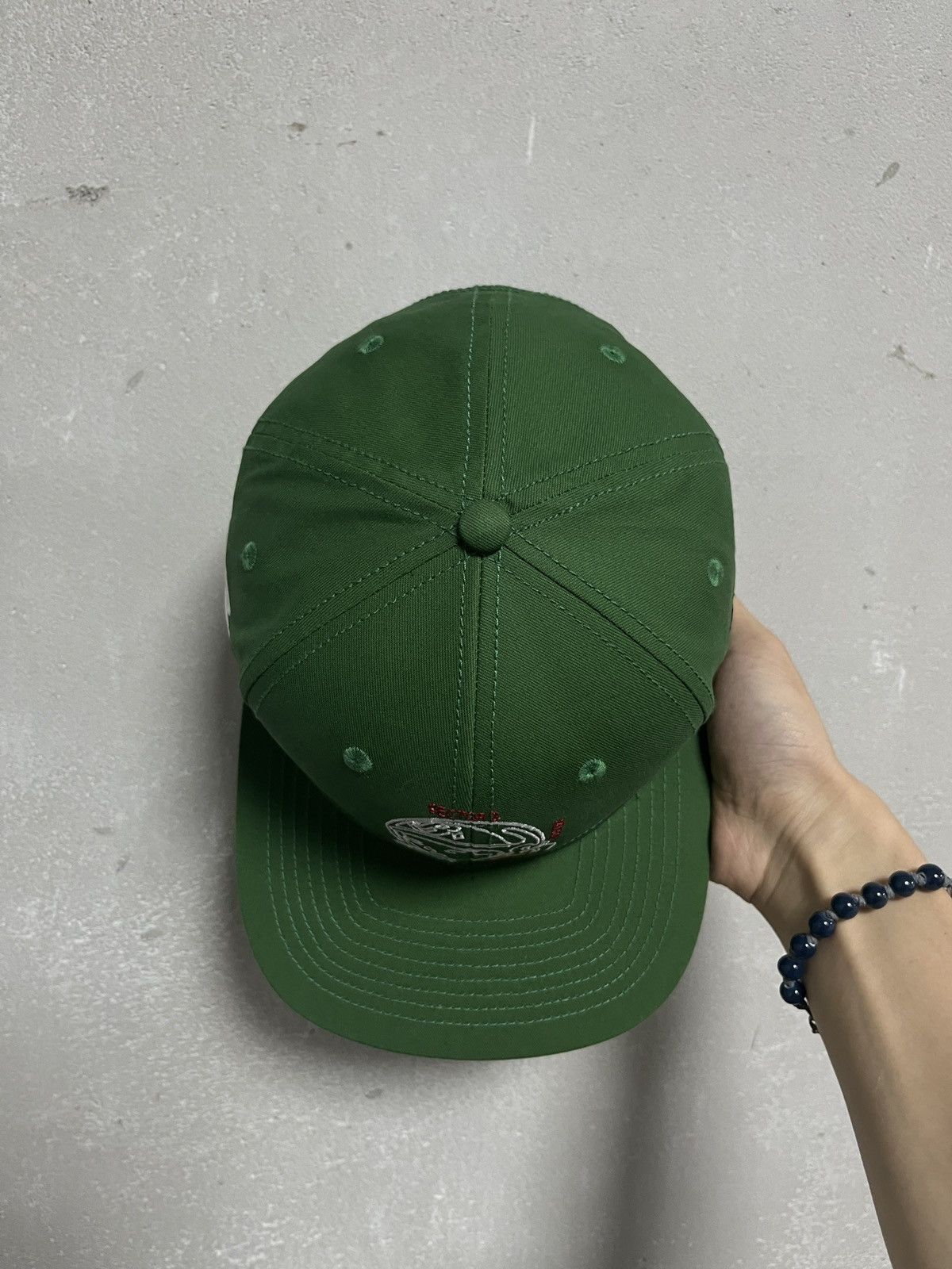 Billionaire Boys Club × Pharrell Billionaire Boys Club BBC Green Helmet Track Snapback Hats Size ONE SIZE - 4 Thumbnail