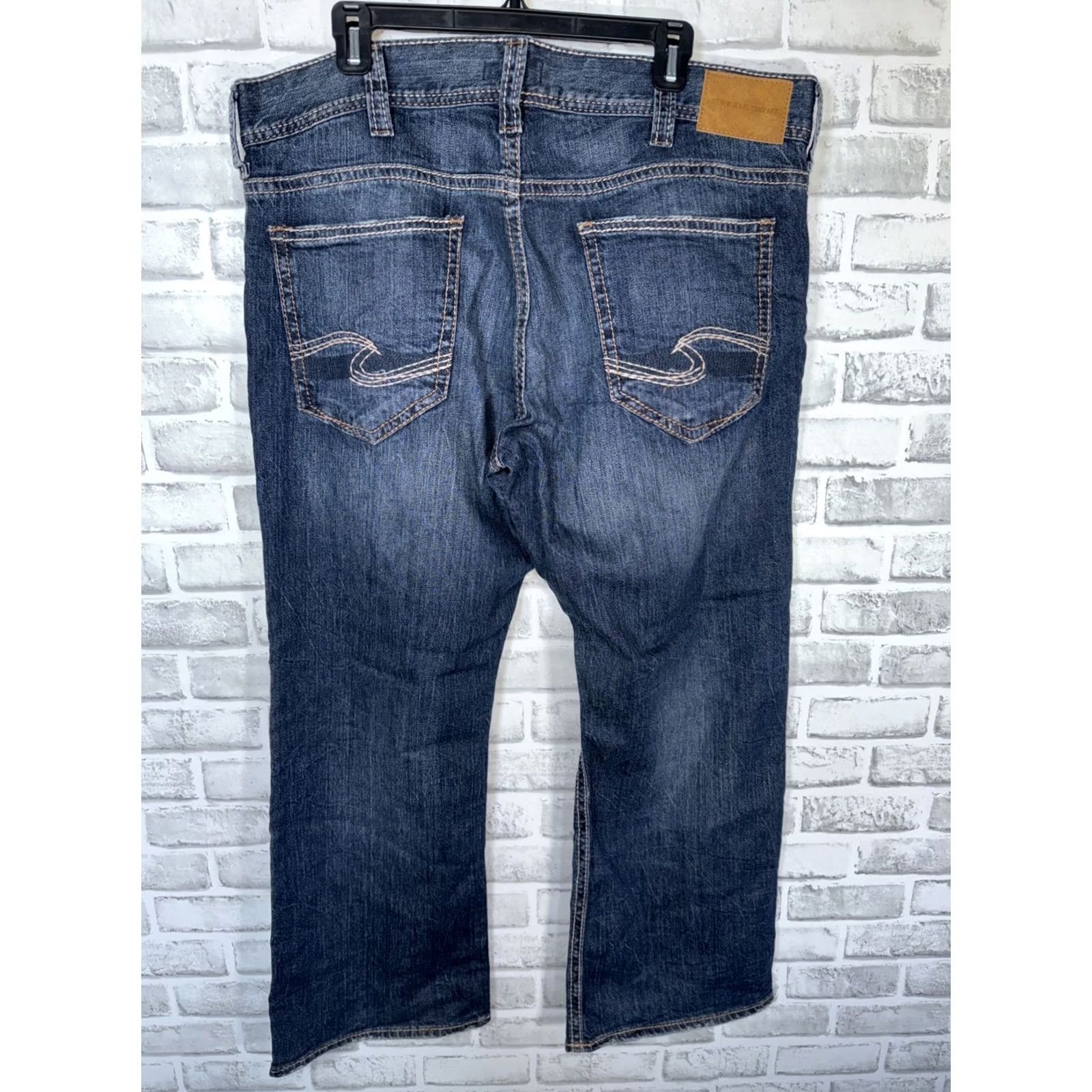 Silver Jeans Co. Silver Jeans Zac Jeans Mens Straight 38x30 Blue 5-Pocket Denim Regular Fit Vintage: No Size US 38 / EU 54 - 8 Thumbnail