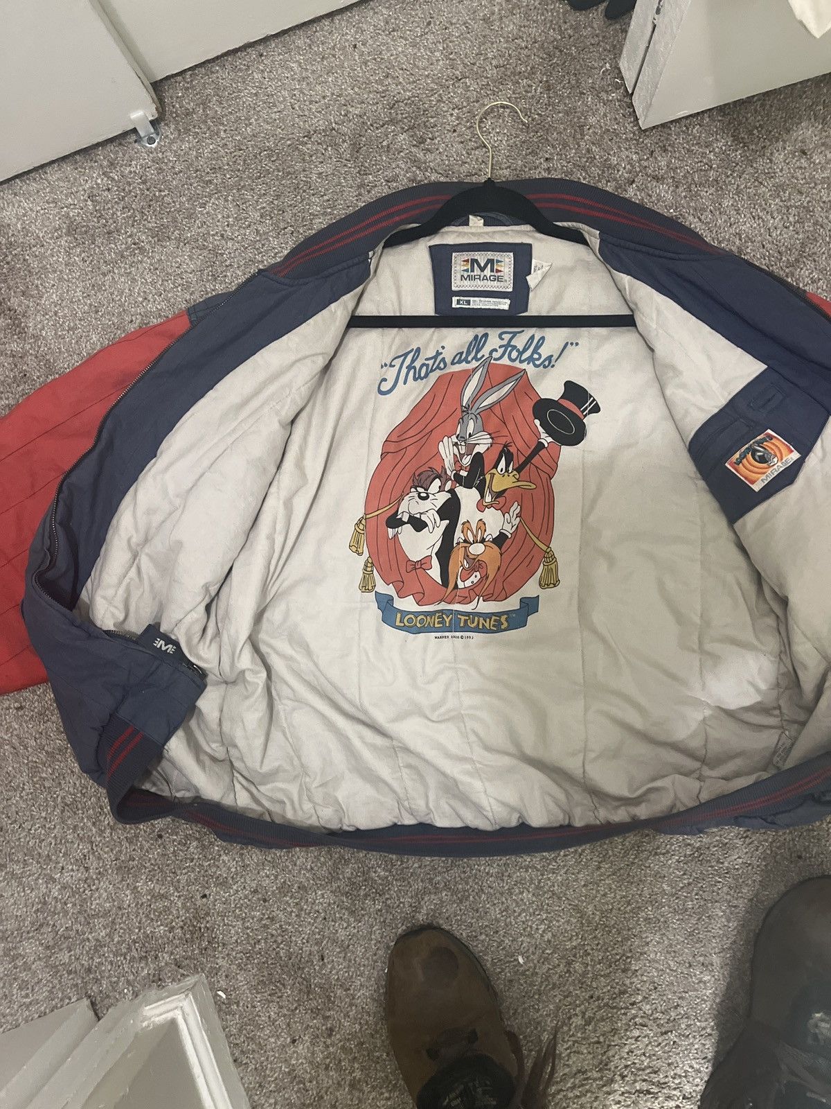 Mirage × Vintage × Warner Bros Vintage bomber jacket Size US XL / EU 56 / 4 - 4 Thumbnail