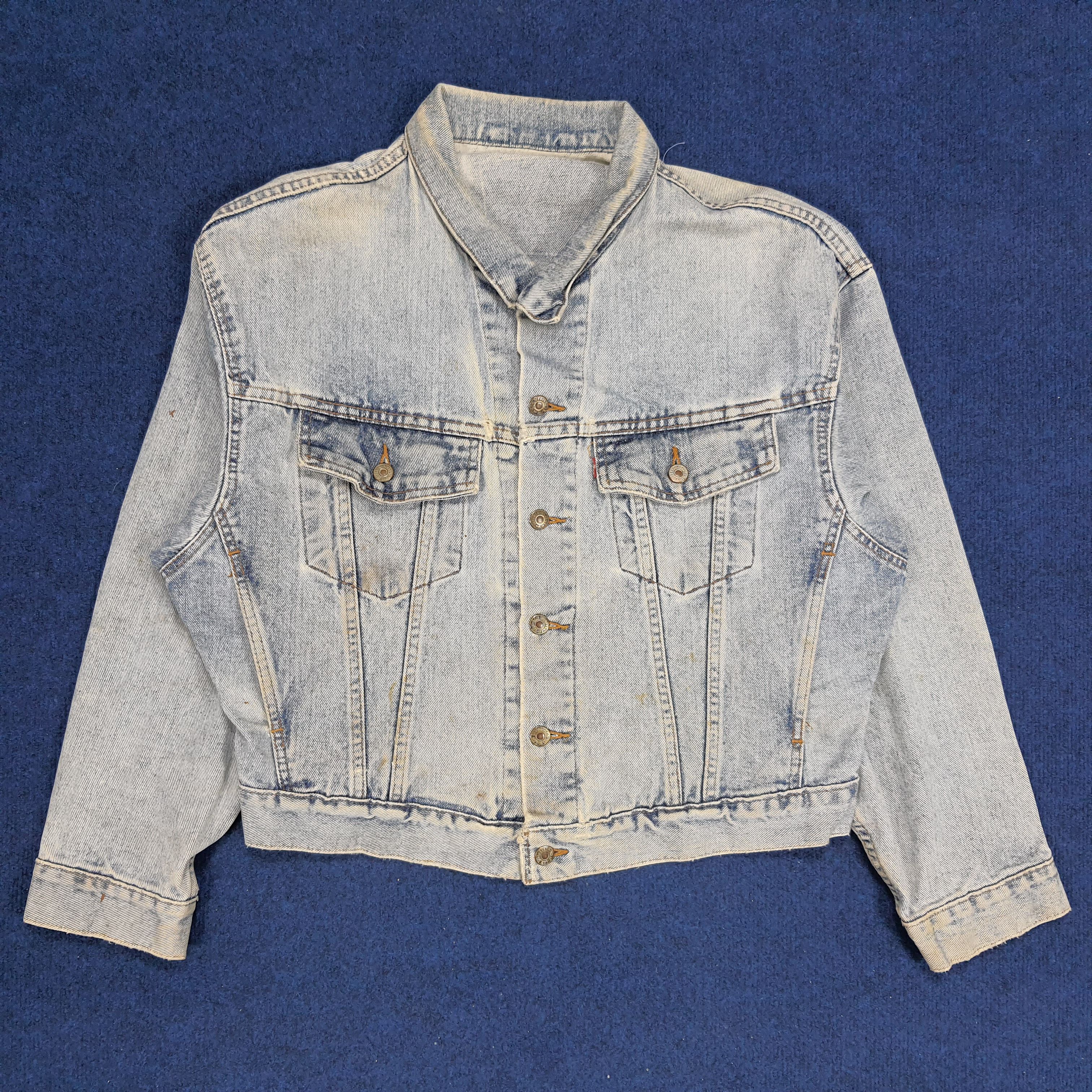 Japanese Brand × Levi's × Vintage Vintage Levi's Custom Number Nine Logo Denim Jacket Size US L / EU 52-54 / 3 - 3 Thumbnail