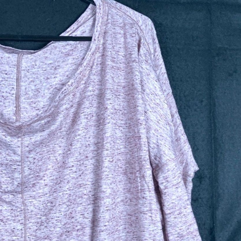 Athleta Athleta Sweater Women's Purple Heathered Cowl Neck Oversized Long Sleeve L Size L / US 10 / IT 46 - 4 Thumbnail