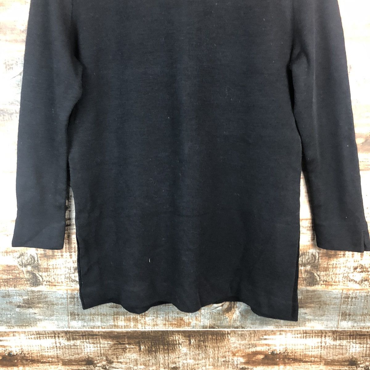 Homespun Knitwear × Japanese Brand Racine Jersey Black Knitwear #A1895 Size M / US 6-8 / IT 42-44 - 6 Thumbnail