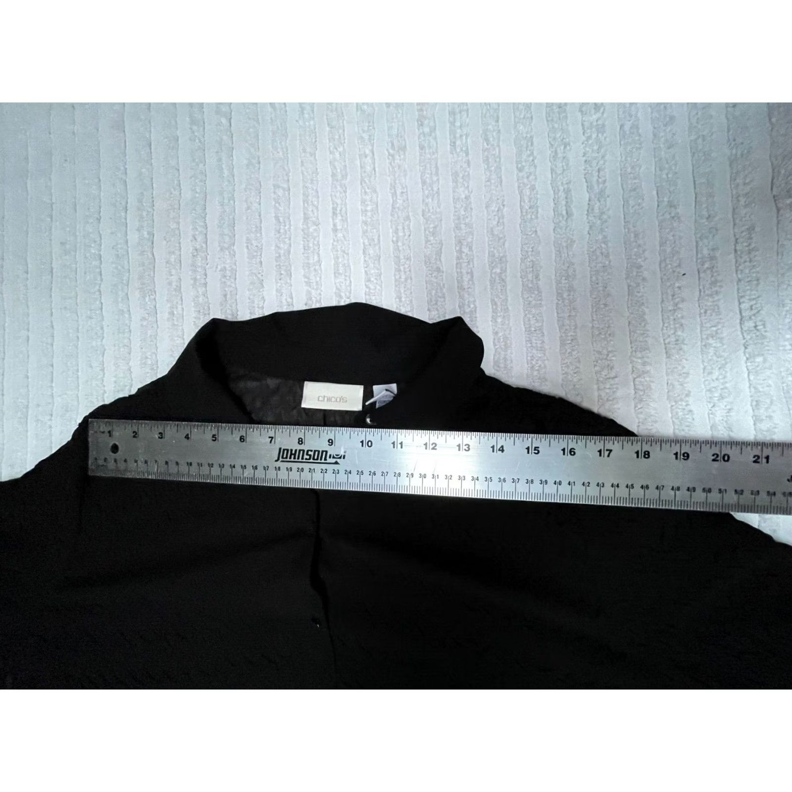 Vintage Chico's Womens Black Long Sleeve Shirt Blouse Top Size 2 Tunic Size XS / US 0-2 / IT 36-38 - 5 Thumbnail