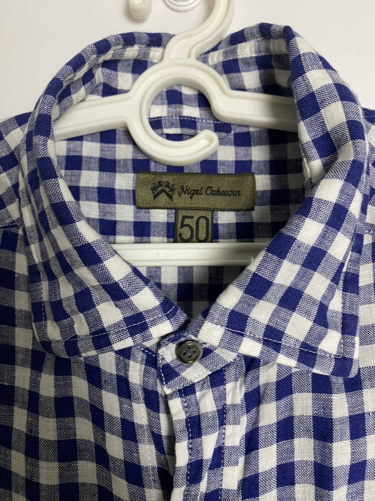 Nigel Cabourn Nigel Carbourn Linen Plaid Shirt Size US M / EU 48-50 / 2 - 2 Thumbnail