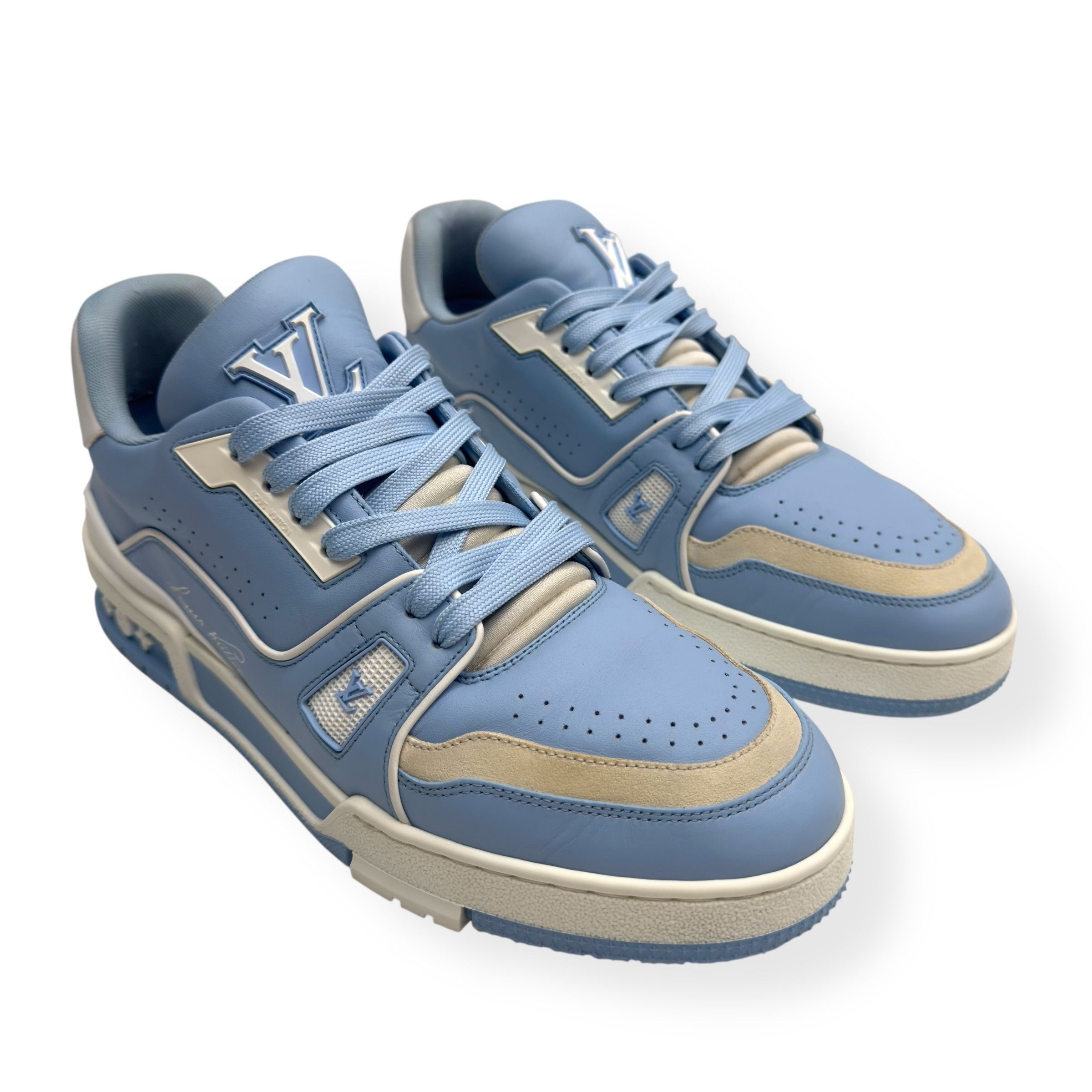 Louis Vuitton LOUIS VUITTON LV TRAINER BABY BLUE / WHITE UK Size US 8 / EU 41 - 5 Thumbnail