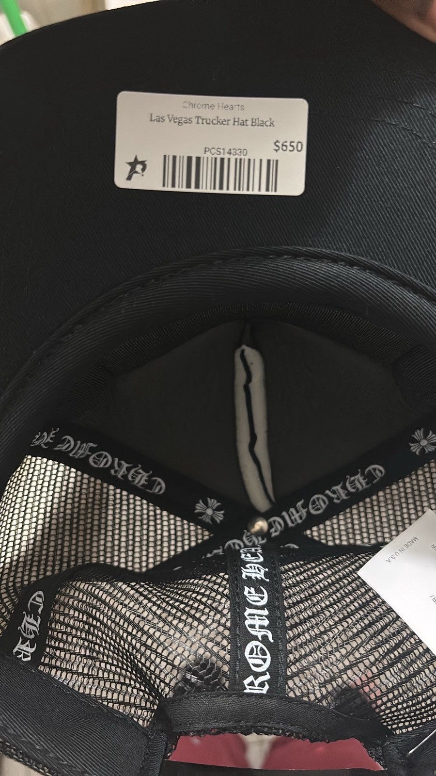 Chrome Hearts Chrome Hearts CH Las Vegas Trucker Hat Size ONE SIZE - 4 Thumbnail