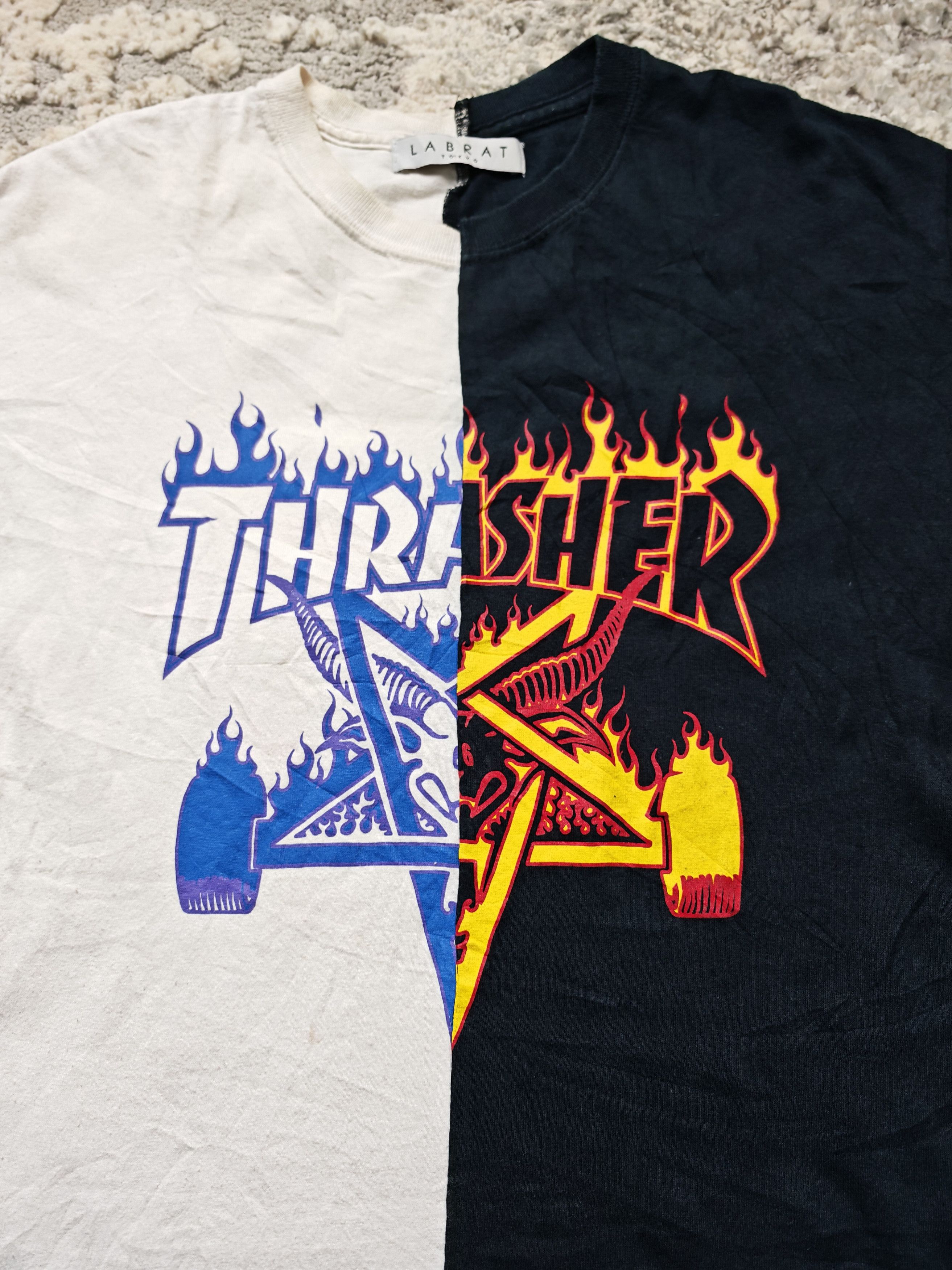 Labrat Labrat x Trasher Flame Tshirt Size US M / EU 48-50 / 2 - 3 Thumbnail
