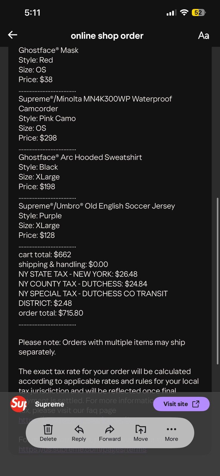 Supreme SUPREME GHOSTFACE ARC HOODED SWEATSHIRT Size US XL / EU 56 / 4 - 4 Thumbnail