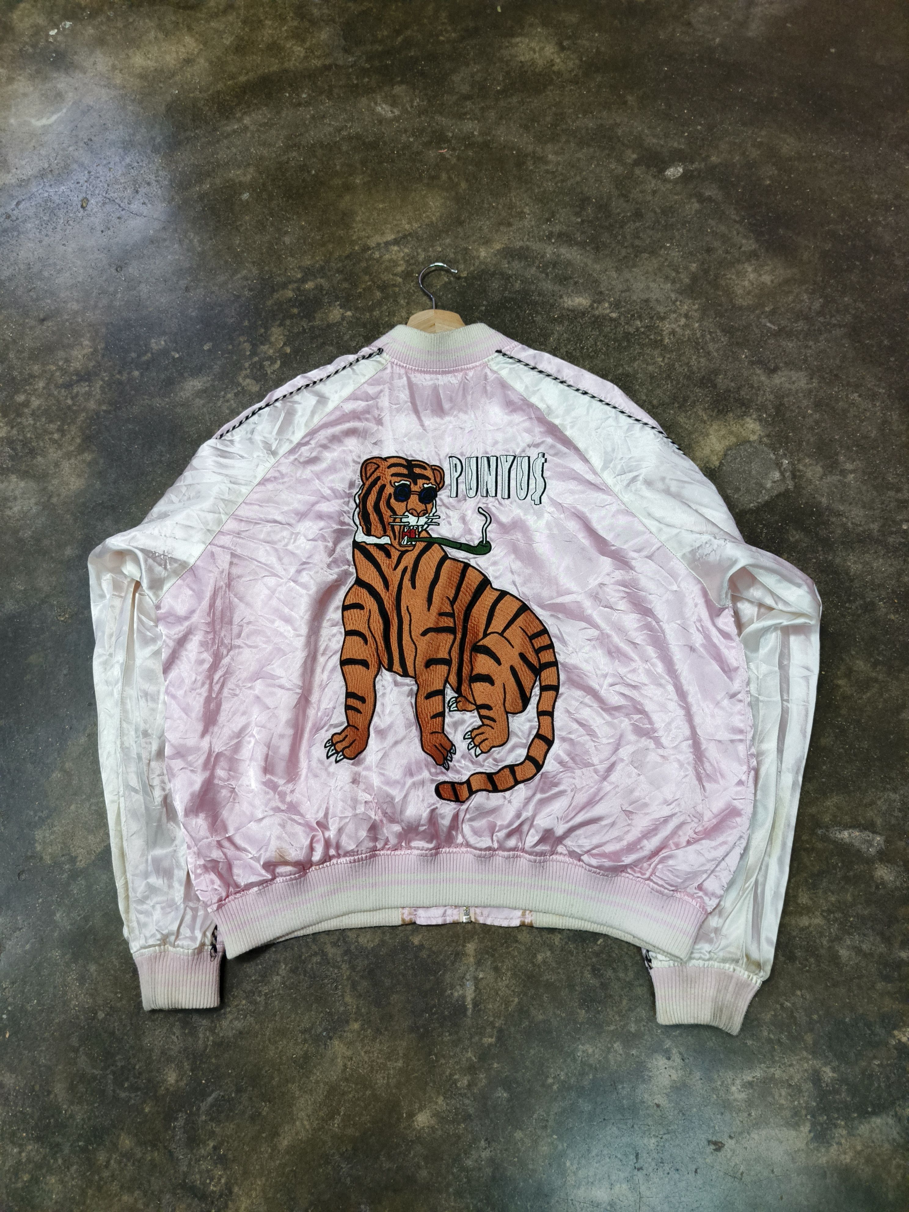 Japanese Brand PUNYUS TIGER SUKAJAN BOMBER JACKET Size US L / EU 52-54 / 3 - 1 Thumbnail