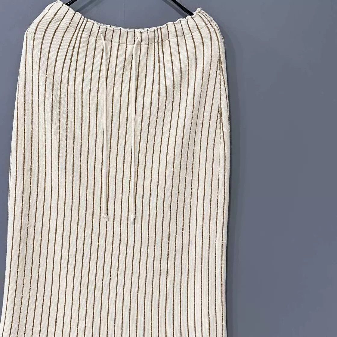 Gucci GUCCI Gold Striped Skirt XS 99 New Size XS / US 0-2 / IT 36-38 - 2 Thumbnail