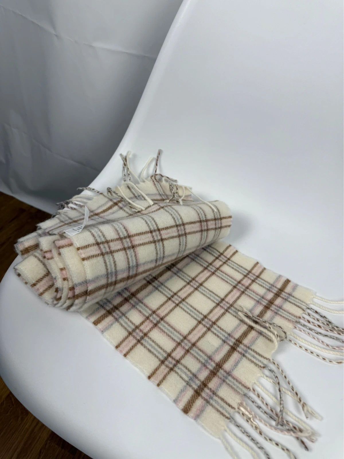 Other Cristina Chiti Wool Cashmere Scarf Plaid Made In Italy Size ONE SIZE - 7 Thumbnail