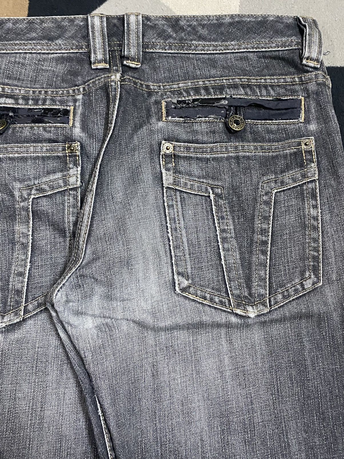 George Vtg JapaneseBrands George Black Denim Whisker Loose Jeans Size US 32 / EU 48 - 10 Thumbnail