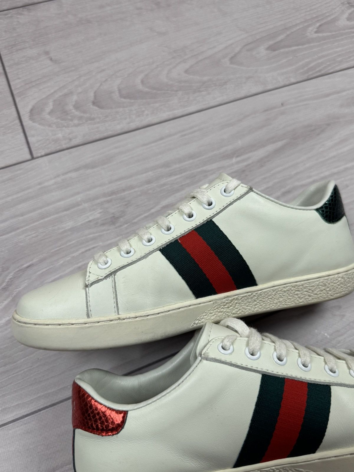 Gucci Gucci Arrow Ace Embroidered Sneakers 37 sz Size US 6.5 / IT 36.5 - 6 Thumbnail