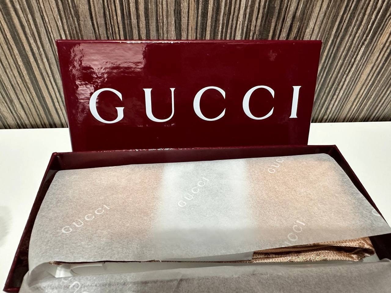 Gucci Gucci Silk Scarf Bandeau Monogram GG Pink New 100% Auth Size ONE SIZE - 16 Thumbnail