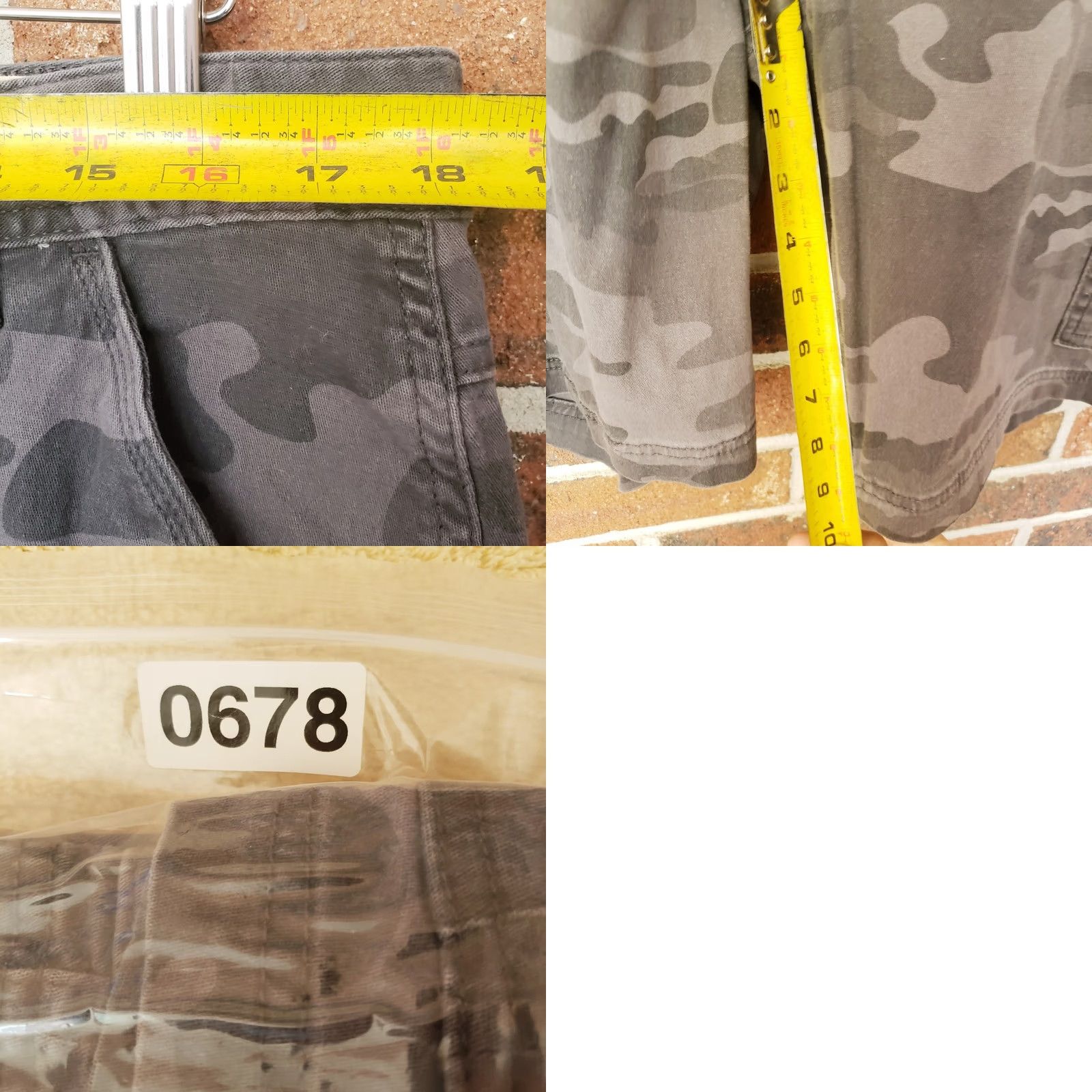 Vintage Red Head Mens Cargo Shorts Black Gray Stonewashed Camouflage Size 36x9 Size US 36 / EU 52 - 9 Thumbnail