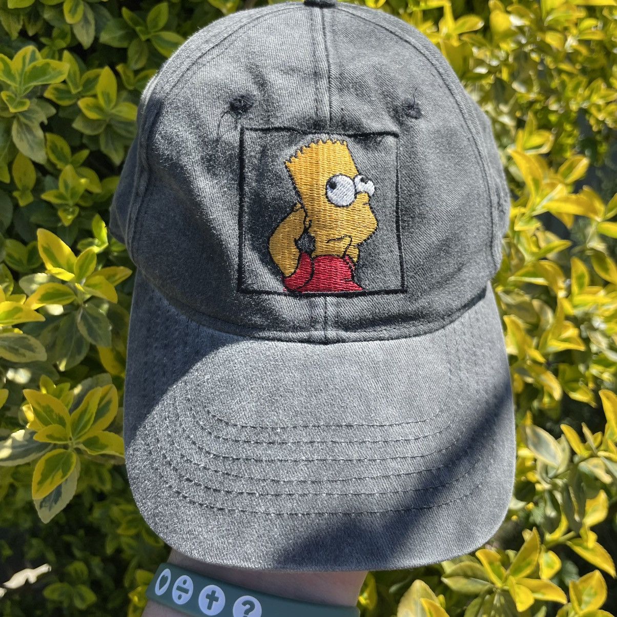The Simpsons Vintage 1993 The Simpsons Bart No Problem Hat Size ONE SIZE - 4 Thumbnail