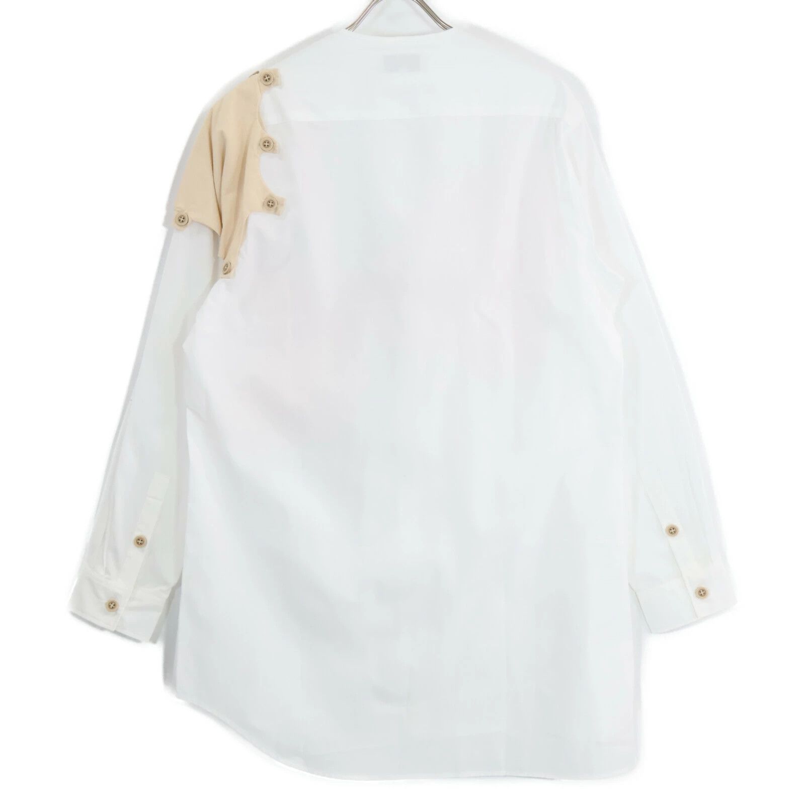 Yohji Yamamoto Yohji Yamamoto POUR HOMME HD-B42-829 Henley Collar Shirt Size US M / EU 48-50 / 2 - 2 Thumbnail