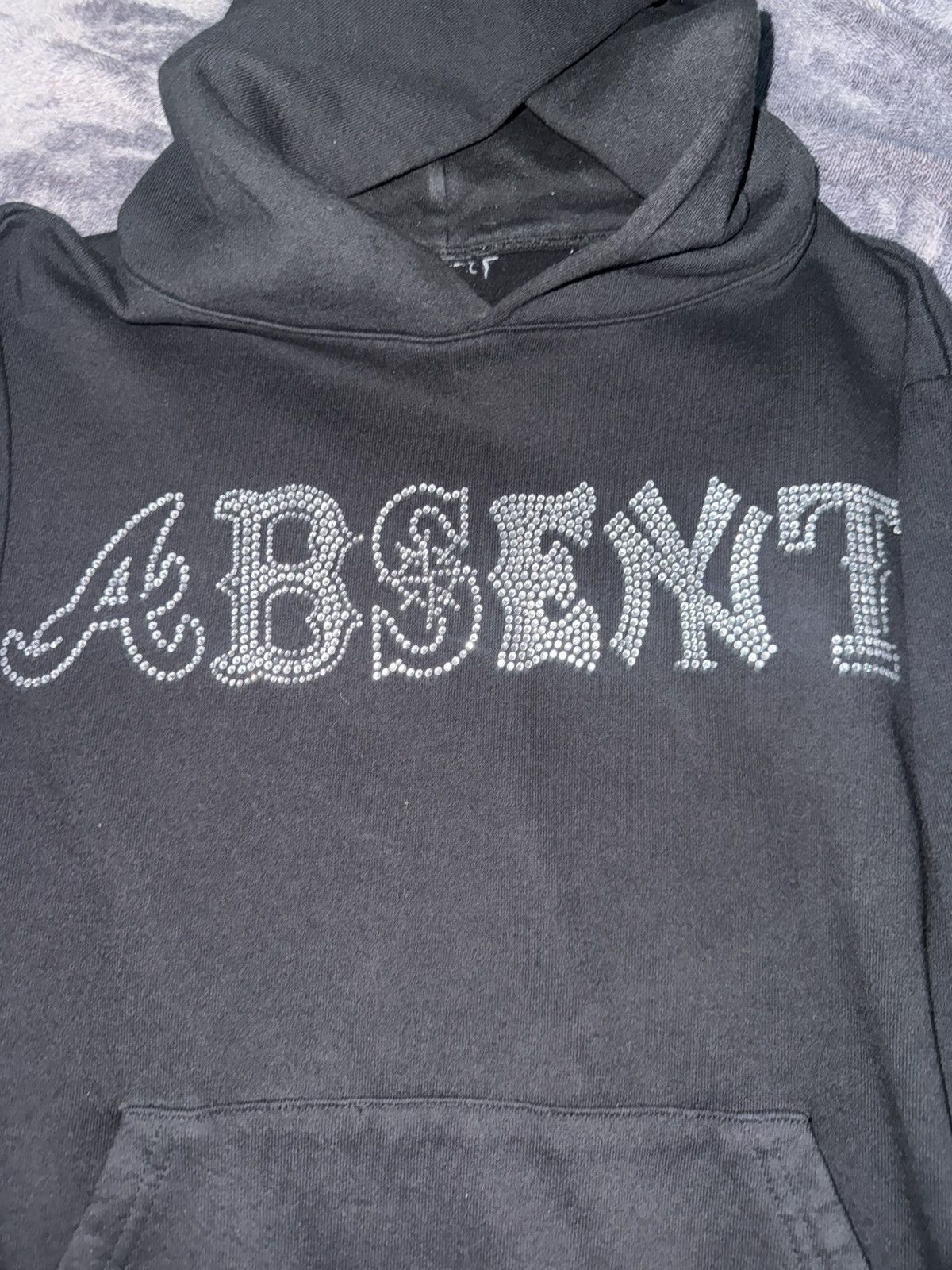 Absent OG absent parker black rhinestone hoodie Size US M / EU 48-50 / 2 - 2 Thumbnail