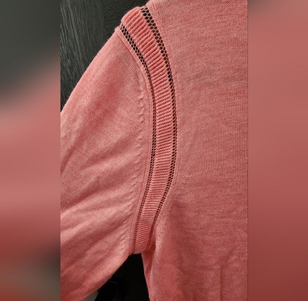Banana Republic NWT Banana Republic Merino Wool Cardigan Bright Guava S Size S / US 4 / IT 40 - 2 Thumbnail