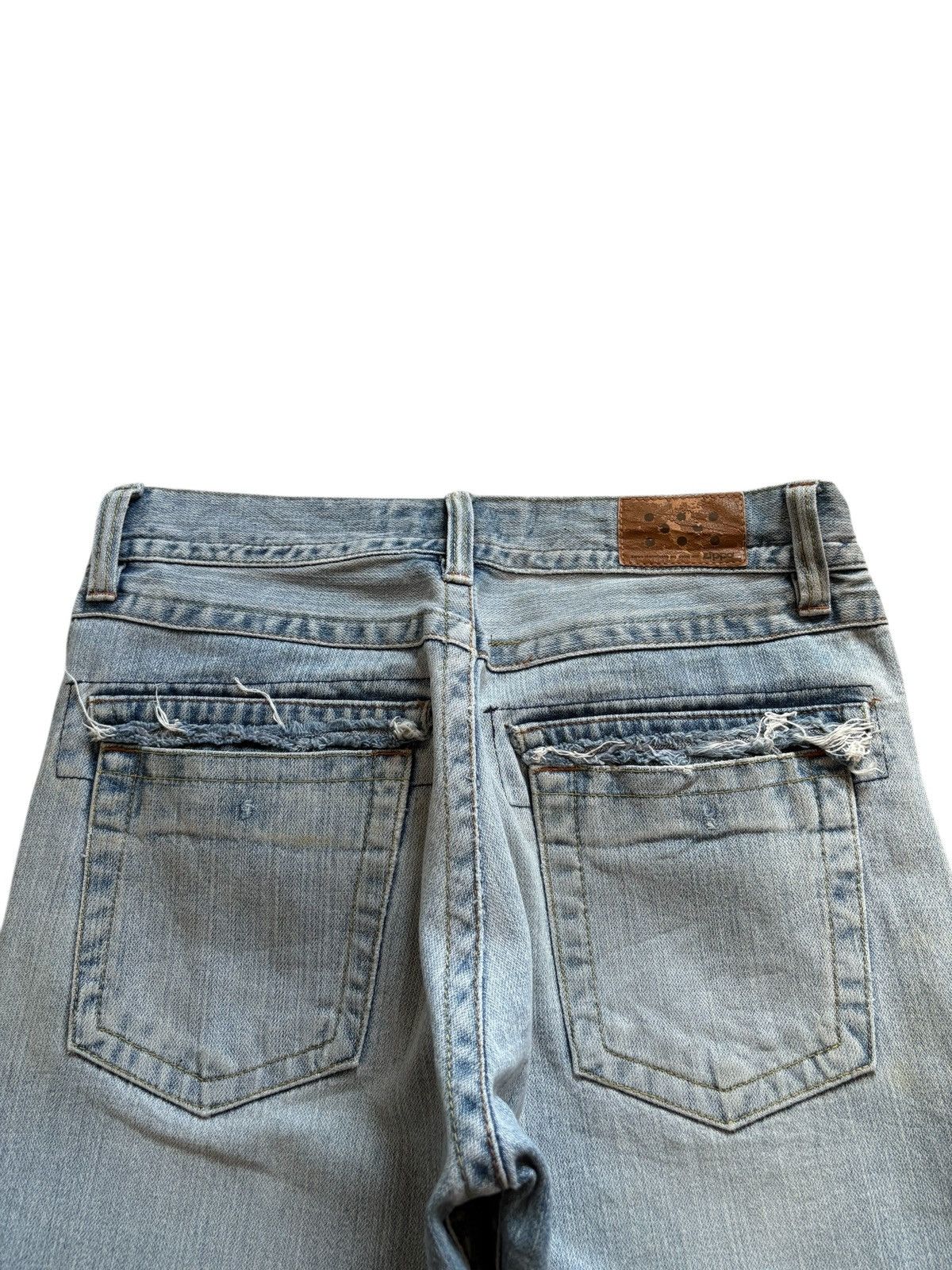 Dogtown × JNCO × Japanese Brand Vintage Zippo Mud Wash Distressed Ripped Baggy Jean Shorts Size US 31 - 10 Thumbnail