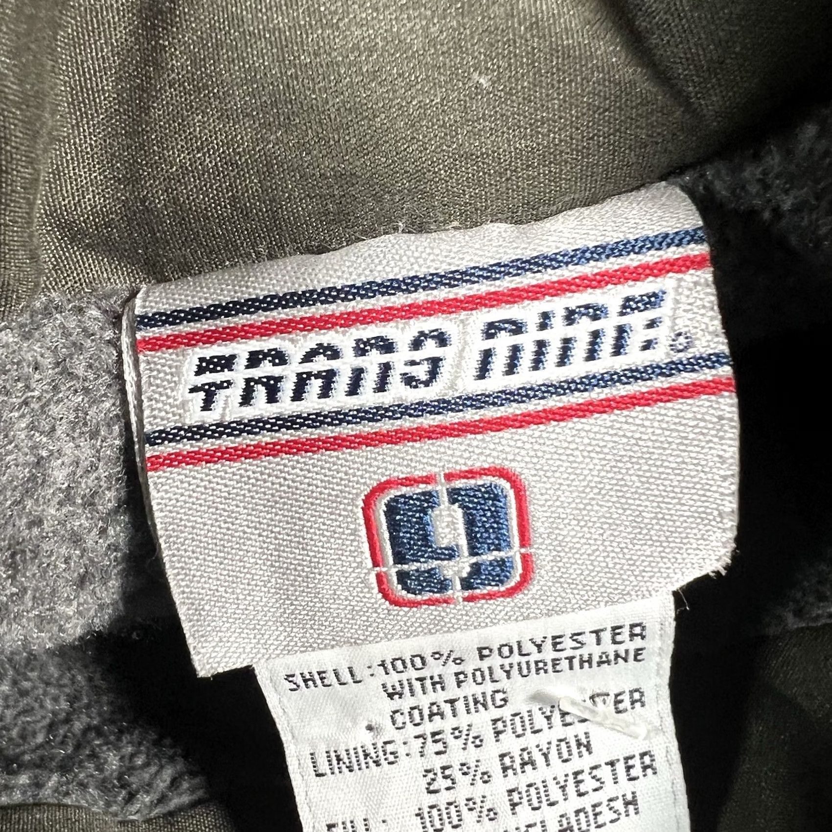 Olive VINTAGE Trans Nine Olive Green Fleece Lined Nylon Puffer Grunge Vest Men Vest S Small Greensosis Size US S / EU 44-46 / 1 - 4 Thumbnail