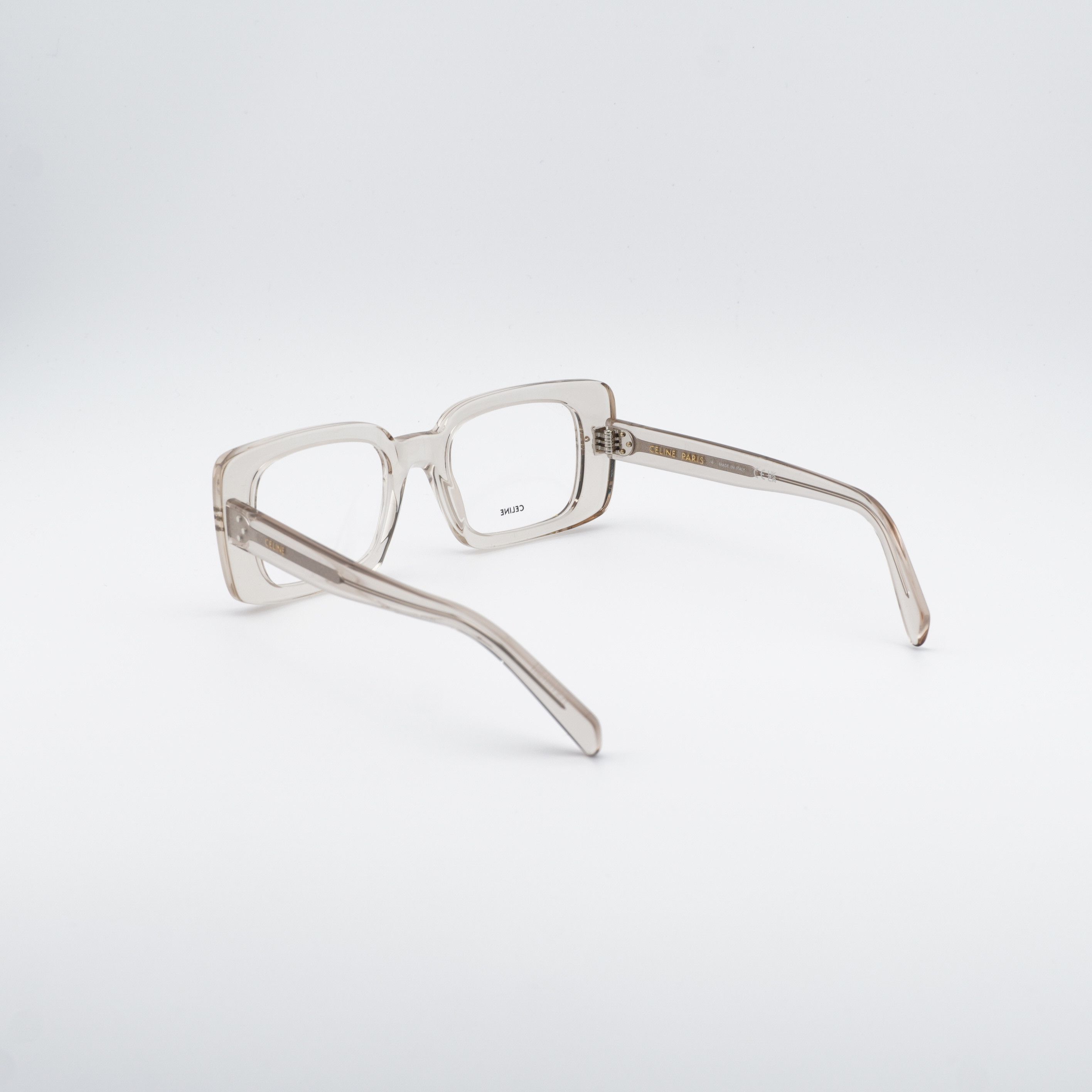 Celine Celine CL50163I 045 Eyeglasses Transparent Beige 51mm Square Size ONE SIZE - 4 Thumbnail