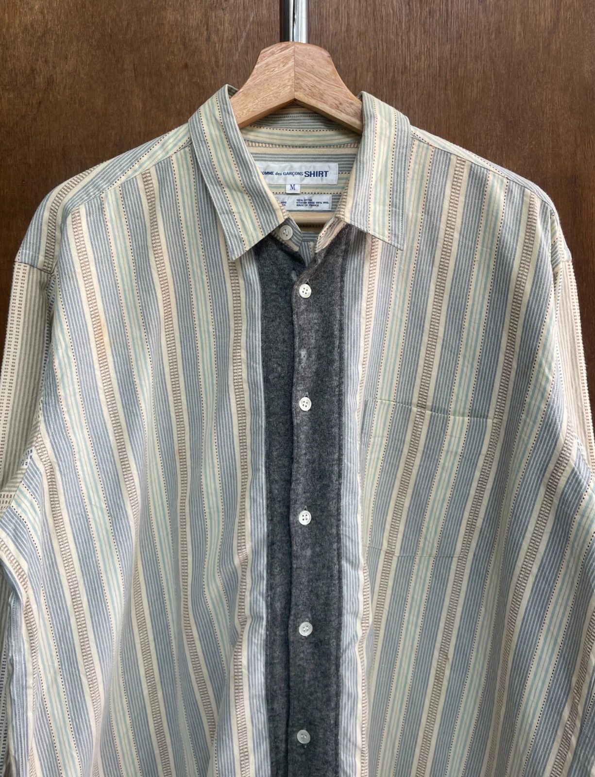 Comme des Garcons SHIRT Comme des Garcons Vintage Stripped Shirt Size US M / EU 48-50 / 2 - 2 Thumbnail