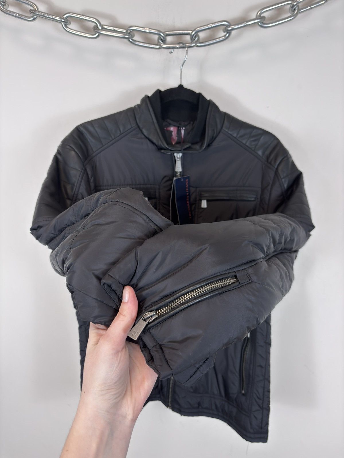 Trussardi Trussardi Jeans NWT Men’s Black Italian Luxury Bomber Jacket Size US M / EU 48-50 / 2 - 13 Thumbnail