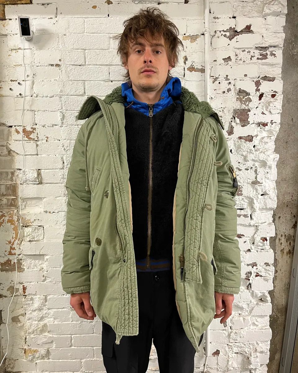 Polo Ralph Lauren AW2012 Ralph Lauren Khaki Green Flags Long Cargo Parka Coat Size US L / EU 52-54 / 3 - 3 Thumbnail