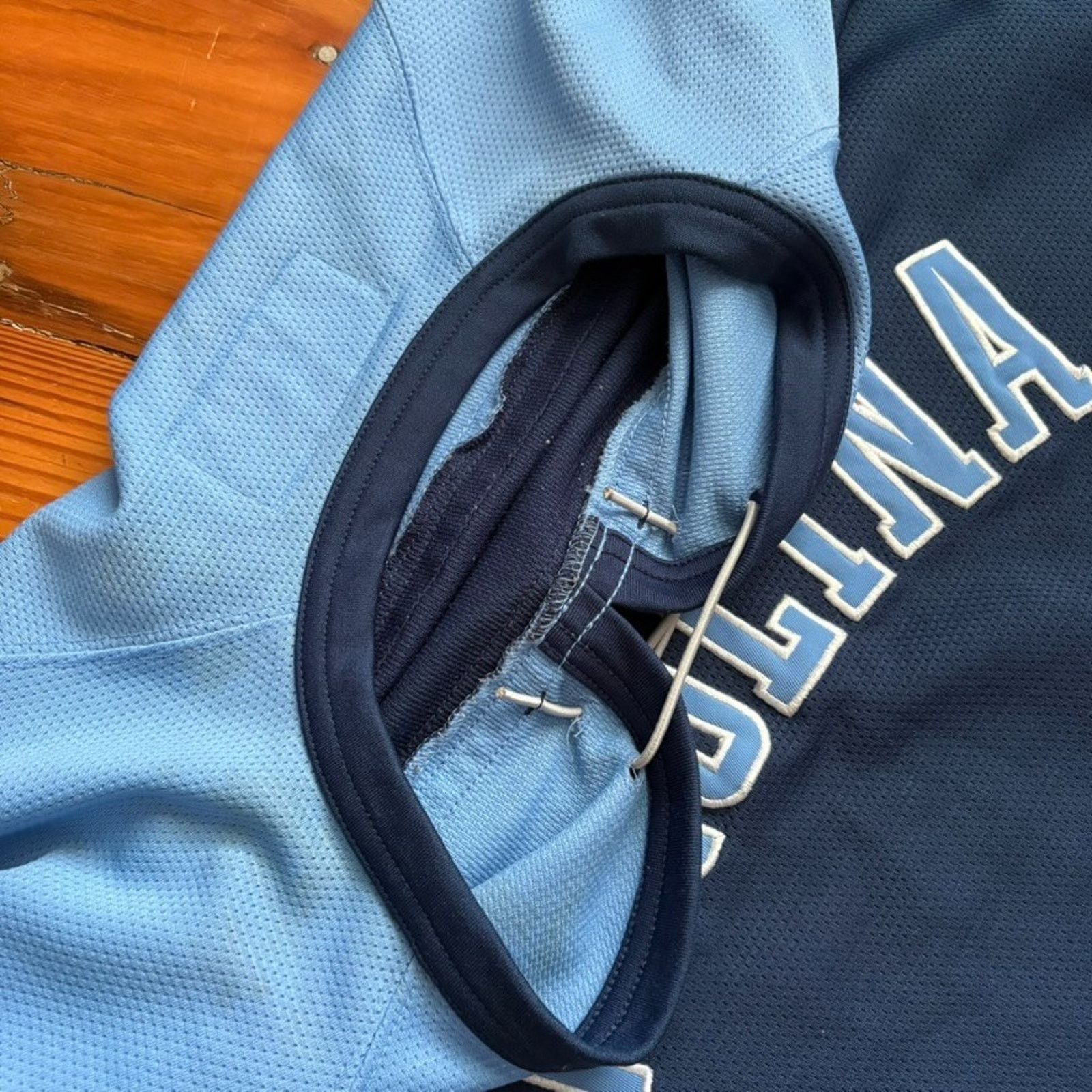 Nike × Vintage Vintage Nike UNC University Of North Carolina Hockey Jersey Size US XXL / EU 58 / 5 - 6 Thumbnail