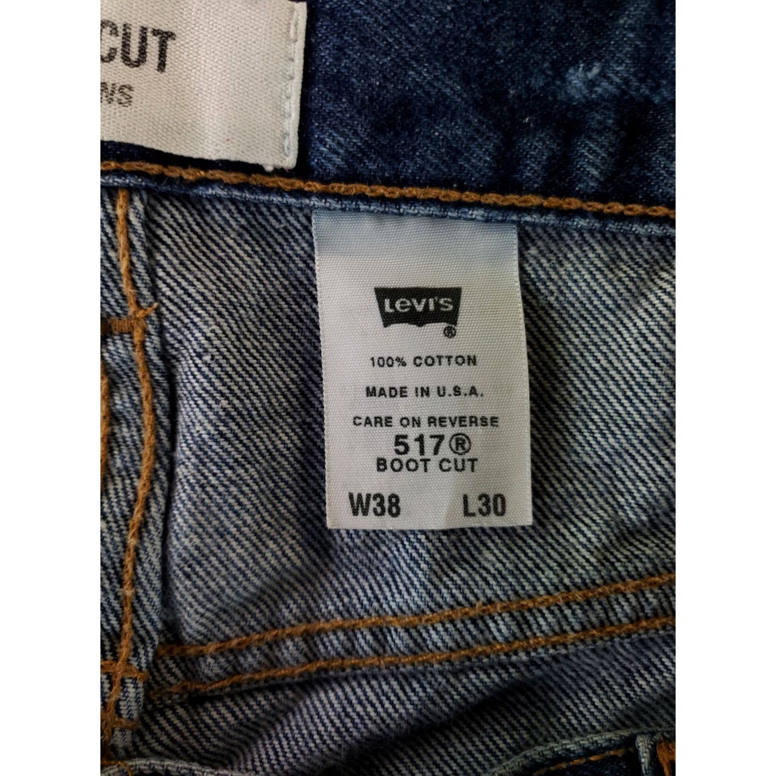 Levi's VINTAGE Levi's 517 VTG Y2K Jeans Blue Made USA Mens 36x29 Inseam 29 Bootcut Denim Jeans Mens Blue 517 VTG Y2K Size US 36 / EU 52 - 2 Thumbnail