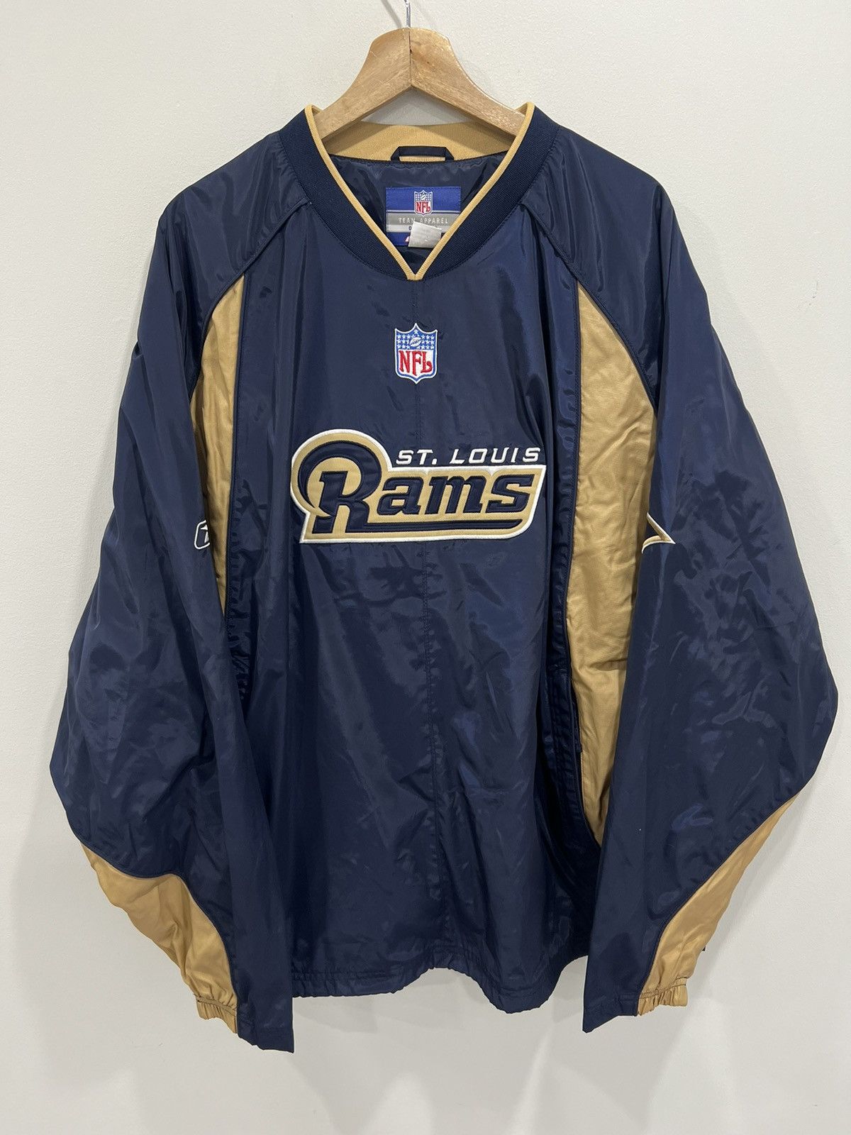 Vintage Vintage St Louis Rams Windbrraker Jacket Pullover Size US XL / EU 56 / 4 - 1 Thumbnail